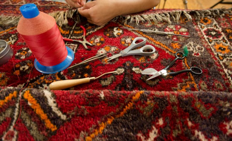 rug fringe repair 1